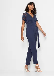 Jumpsuit med spets, bonprix