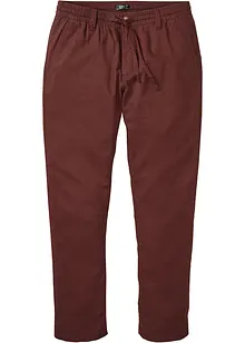 Chinos med linneandel, Regular Fit, Straight, bonprix