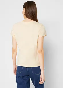 T-shirt i basmodell med tryck (2-pack), bonprix