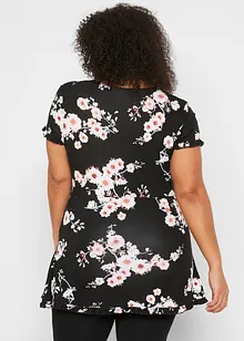 Blommig mamma-/amningstunika i viskos, bonprix