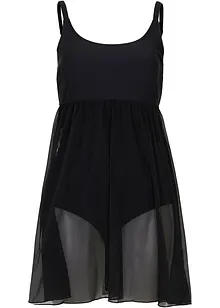 Baddräktsklänning med mesh, bonprix