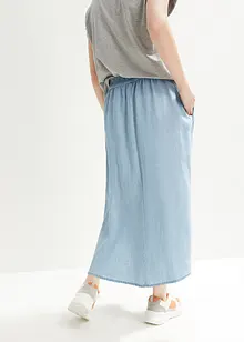 Jeanskjol med resårmidja, Mid Waist, bpc bonprix collection