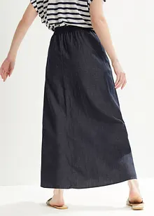 Jeanskjol med resårmidja, Mid Waist, bpc bonprix collection