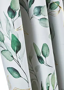Mörkläggande gardinlängd med glansigt blommönster (1-pack), bonprix