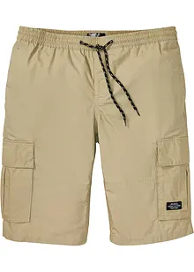 Dra på-bermudas i cargomodell med bekväm snitt, Regular Fit, bonprix