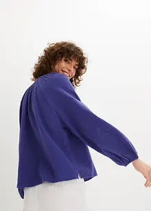 Muslinblus i oversizemodell av bomull, bonprix