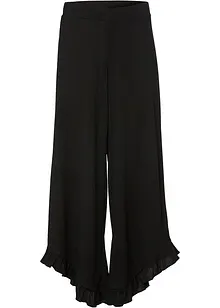 Byxa i dra på-modell av kräpp med struktur, bonprix