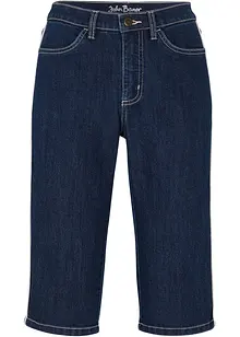 Stretchiga jeansbermudas, Slim Fit, High Waist, bonprix