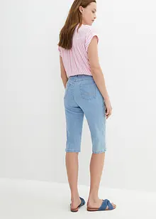 Stretchiga jeansbermudas, Slim Fit, High Waist, bonprix