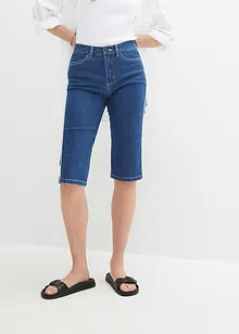 Stretchiga jeansbermudas, Slim Fit, High Waist, bonprix