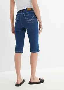 Stretchiga jeansbermudas, Slim Fit, High Waist, bonprix