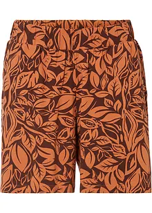 Mönstrade jerseyshorts av elastisk bomullsmix, bonprix