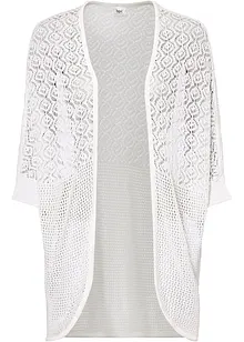 Mönstrad cardigan med 3/4-fladdermusärmar, bonprix