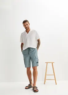 Dra på-bermudas i cargomodell med bekväm snitt, Regular Fit, bonprix