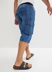 Långa jeansbermudas, Loose Fit, bonprix