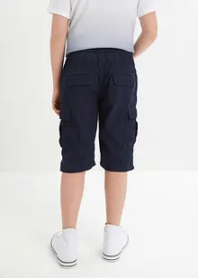 Cargobermudas i dra på-modell av ren bomull för barn, Regular Fit, bonprix