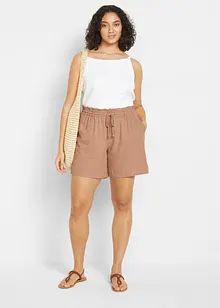 Paperbag-linneshorts, bonprix