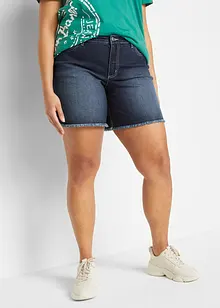 Stretchiga jeansshorts, Mid Waist, bonprix