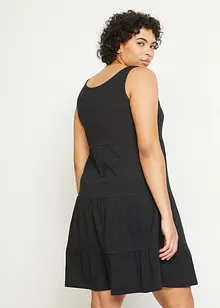 Kort jerseyklänning i bomull, bonprix