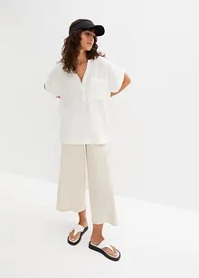 Muslinblus med korta ärmar, bonprix