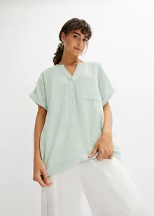 Muslinblus med korta ärmar, bonprix