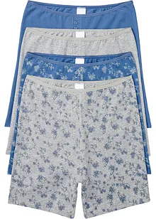Lång boxertrosa (4-pack), med ekologisk bomull, bonprix