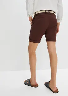 Stretchiga bermudas i chinosmodell med skärp, normal passform, bonprix