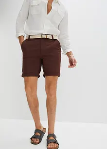 Stretchiga bermudas i chinosmodell med skärp, normal passform, bonprix