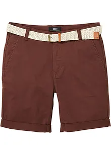 Stretchiga bermudas i chinosmodell med skärp, normal passform, bonprix