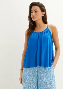 Följsamt viskoslinne med smala axelband, bonprix