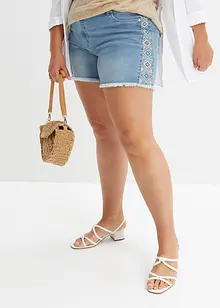 Jeansshorts med medelhög midja, bonprix