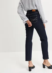 Bekväma korta stretchjeans, raka ben, bonprix