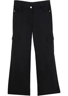 Vid cargobyxa i böljande viskos för barn, bonprix