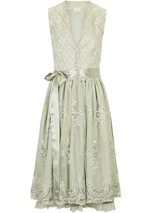 Dirndl med jacquard och broderi (2 delar), bonprix