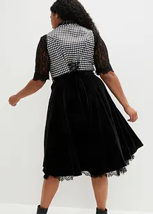 Dirndl med sammetskjol (2 delar), bonprix