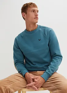 Sweatshirt med återvunnen polyester och raglanärmar, bonprix