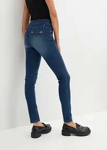 Stuprörsjeans med hög midja och lång klappgylf, bonprix