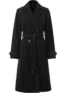 Vintertrenchcoat med yllelook, bonprix