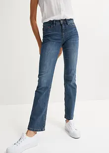 Stretchjeans med medelhög midja, raka ben, bonprix