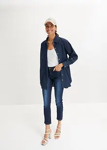 Korta jeans med medelhög midja, smal passform, bonprix