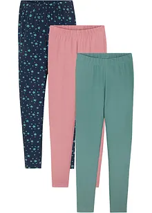 Leggings med ekologisk bomull för barn (3-pack), bonprix