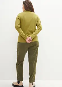 Långärmad tröja med polokrage, bonprix