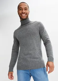 Ulltröja med Good Cashmere Standard®-andel, med polokrage, bonprix