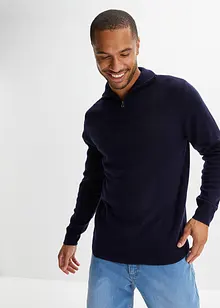 Ulltröja med Good Cashmere Standard®-andel, tröjkrage, bonprix