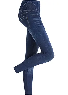 Sömlösa leggings med jeanslook och kraftigt formande effekt, bonprix