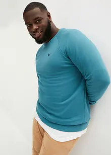 Sweatshirt med återvunnen polyester och raglanärmar, bonprix