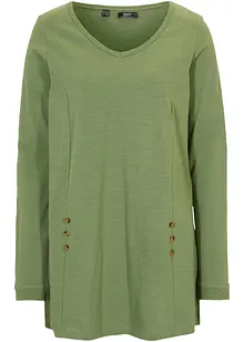 A-linjeformad longshirt i bomull, bonprix