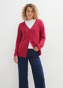 Ribbstickad bascardigan, Essentials, bonprix