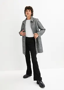 Avslappnad tunn kappa med yllelook, bonprix