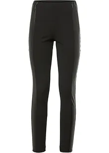 Leggings med infällning i skinnimitation, bonprix